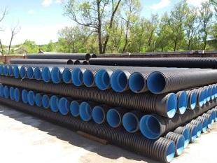 厂家直销HDPE双壁波纹管DN200到800排水排污管市政地下污水管