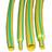 黄绿双色条纹热缩管 厂家供应柔软阻燃PE热收缩管
