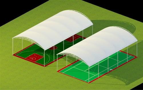  园林景观膜结构设计 园林设施景观棚张拉膜开发