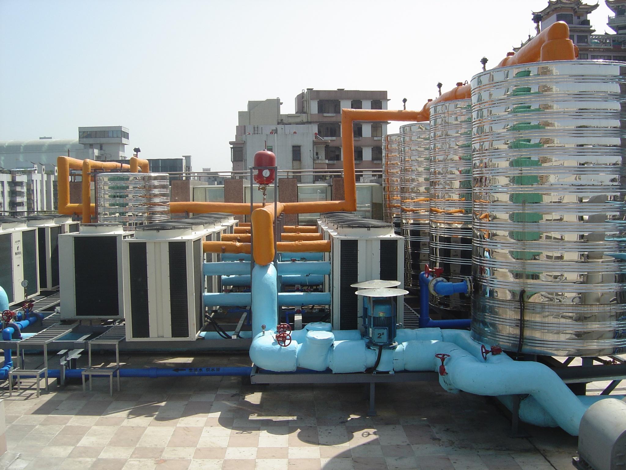 节能环保的热泵热水工程