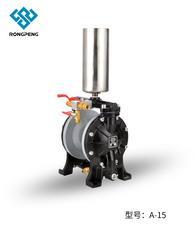 荣鹏隔膜泵A15气动双隔膜泵 气动油漆泵大流量气动喷漆泵
