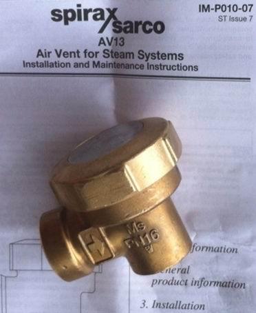 AV13黄铜自动排空气阀
