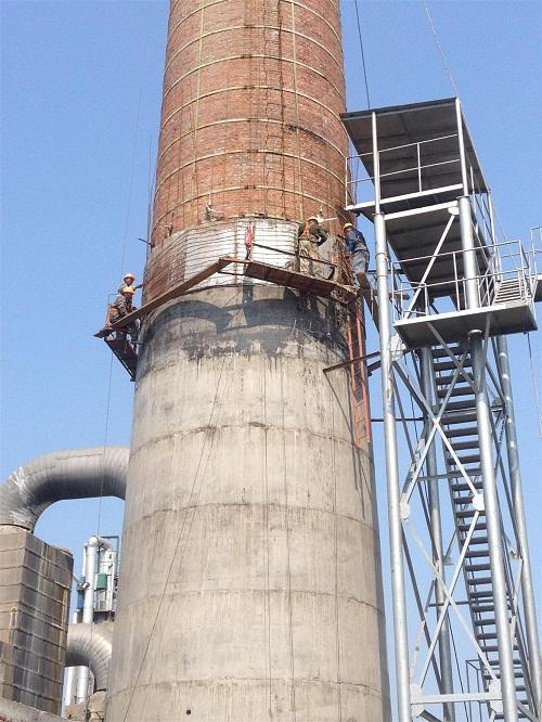 50米烟囱安装爬梯平台专业公司
