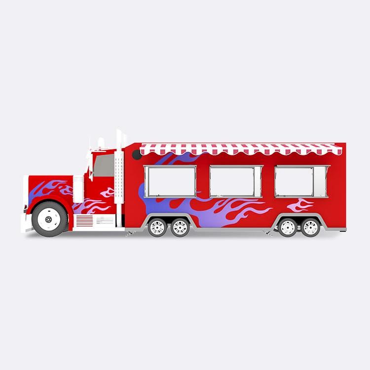 网红巴士多功能餐车定制广场景区移动美食车
