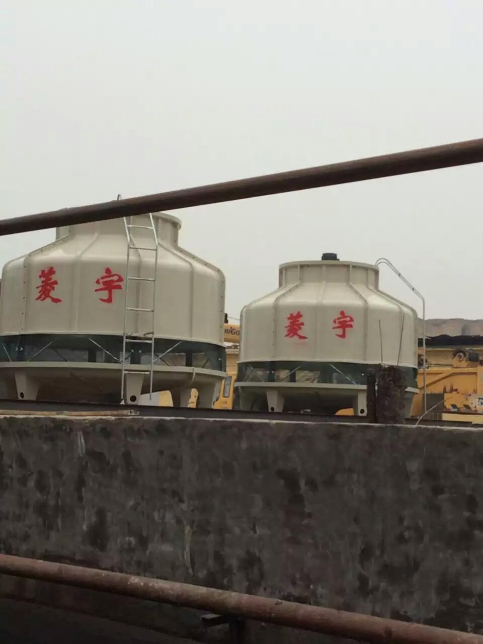 河南林州150吨圆形玻璃钢逆流冷却塔