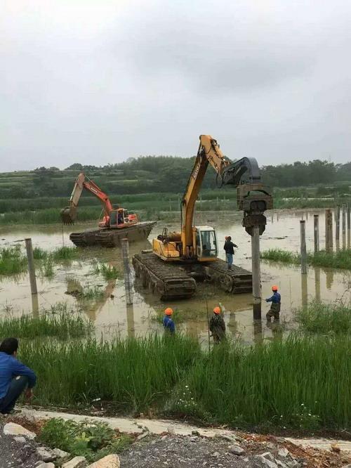 北京厂家作业租赁水陆挖掘机、水上挖掘机改装