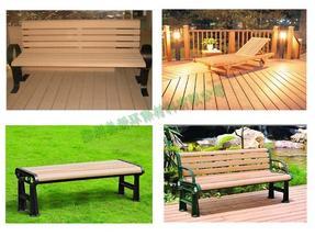 供应高品质多规格塑木桌椅 园林户外椅