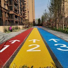 四川透水地坪彩色罩面漆固化剂海绵城市路面设计