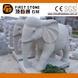 浅灰色花岗岩大象雕像GAB570