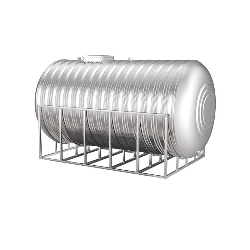 不锈钢圆形卧式保温水箱