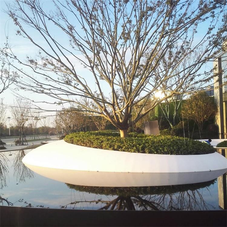 山西泰科砼石坐凳安装混凝土树池异形花坛包工包料