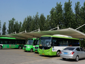公交充电站膜结构,公交充电站车棚膜结构制作