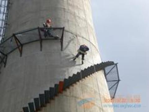 北京烟囱安装旋转梯|烟筒平台制作安装|烟囱爬梯护网更换