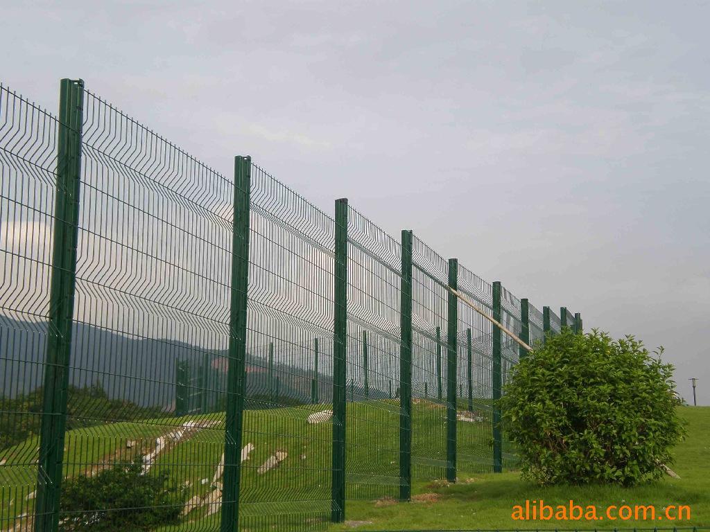 专业桃型柱铁丝防护网/优质桃形柱金属护栏