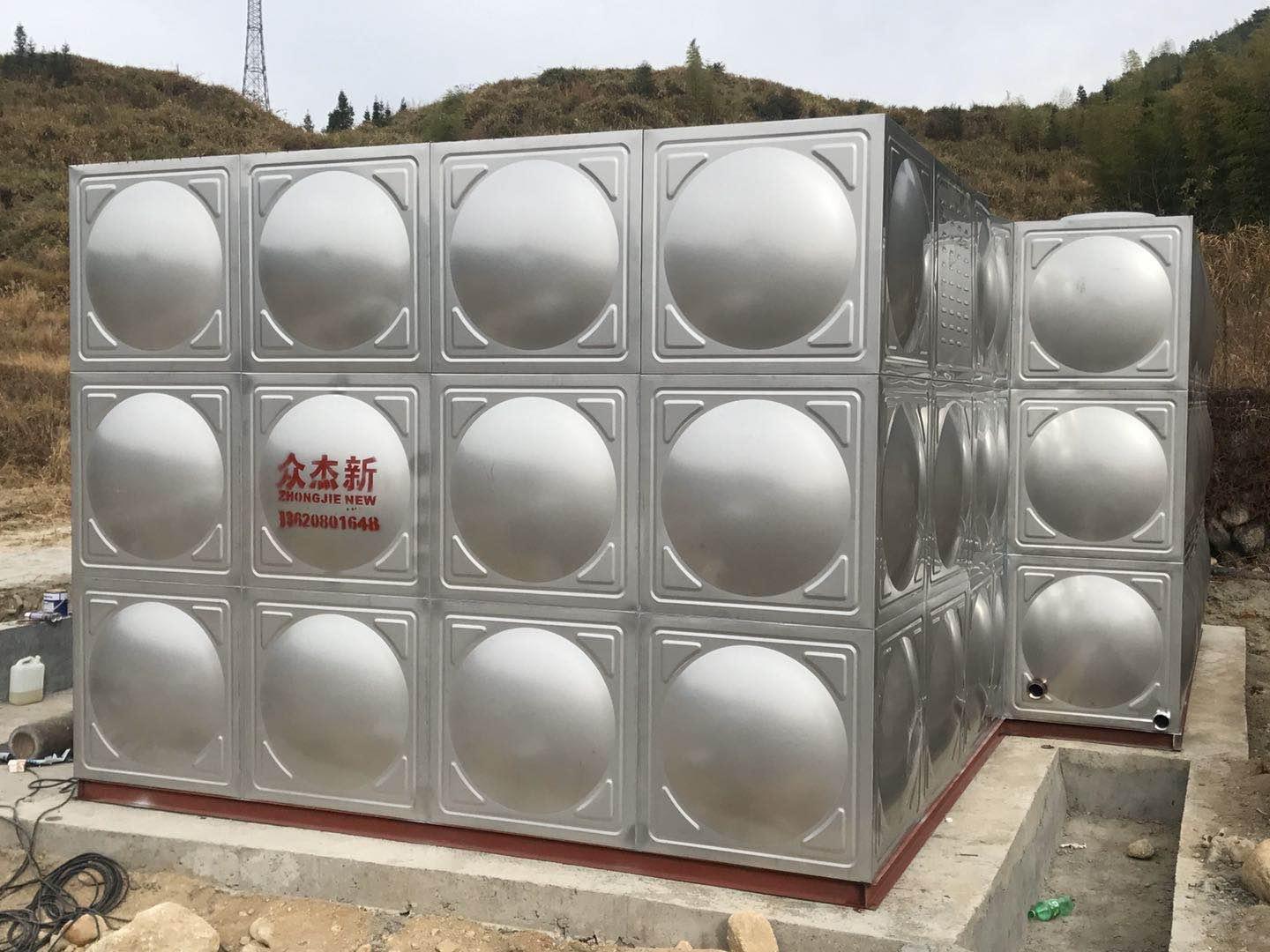柳州不锈钢方形水箱价格，保温水箱定制做，焊接式消防水箱304厂家直销