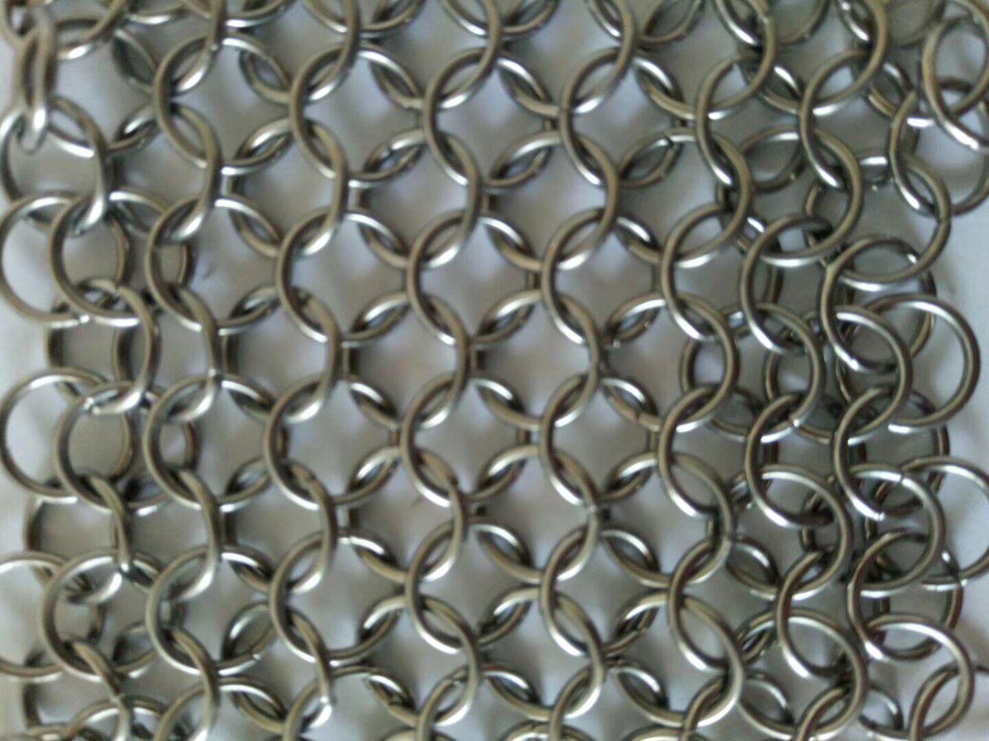 金属圆环网 金属环网隔断网帘 不锈钢圆环金属装饰网帘