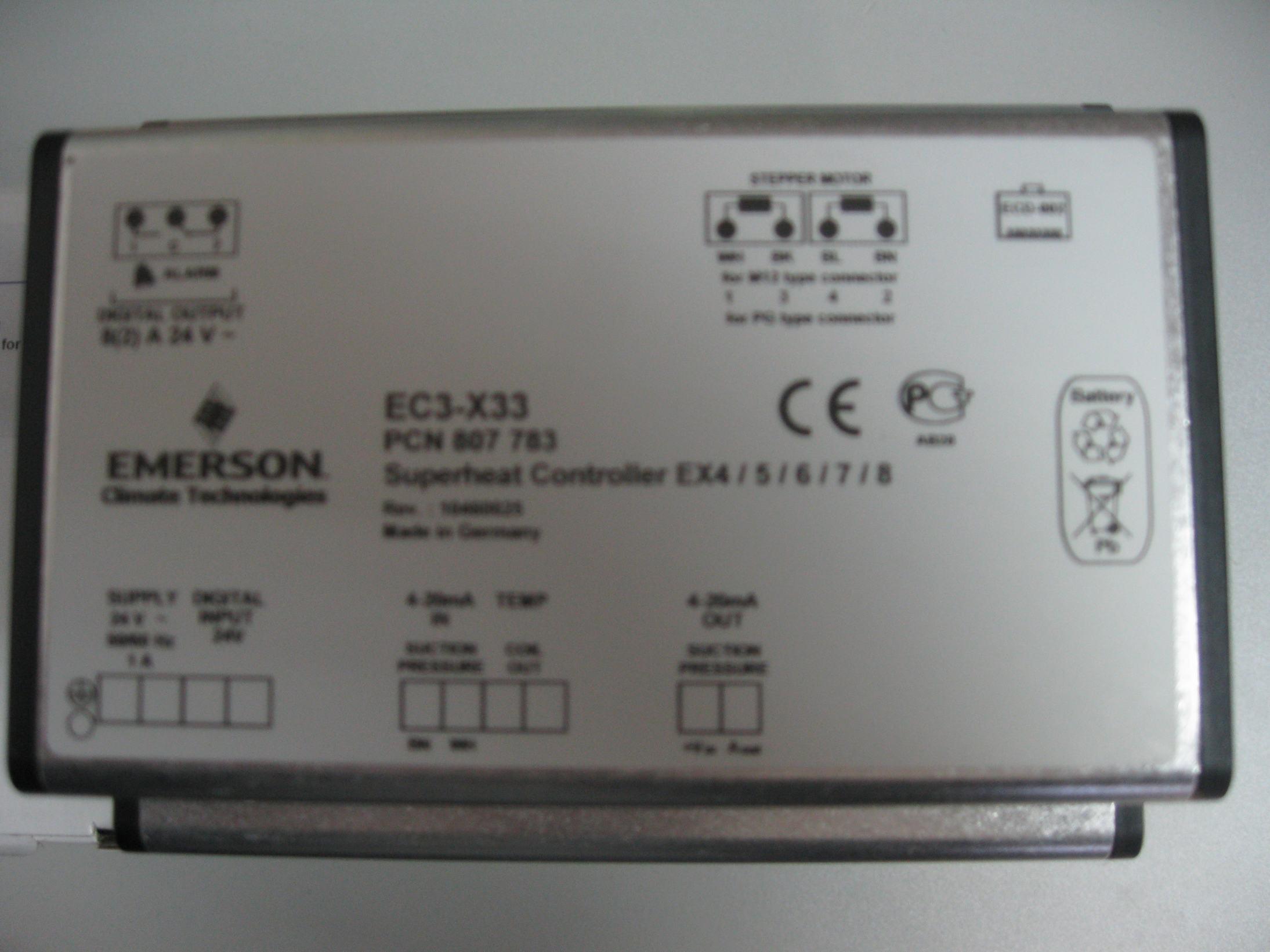 艾默生电子膨胀阀控制器EC3-X33/EXD-U00系列驱动控制器