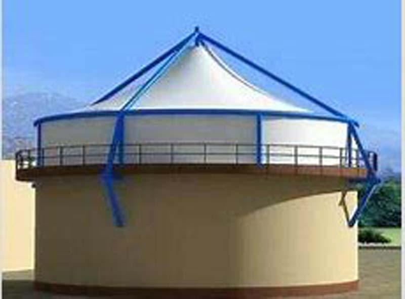 隔热膜结构污水池加盖遮阳棚设计防渗透膜结构废水池雨棚安装