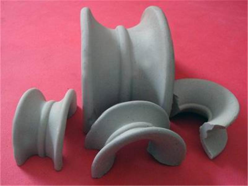 17%氧化铝陶瓷散堆填料 化工陶瓷