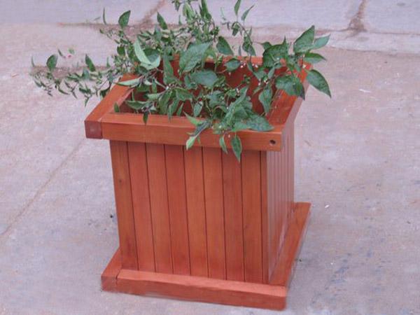 户外组合木质花箱-园林围椅花箱