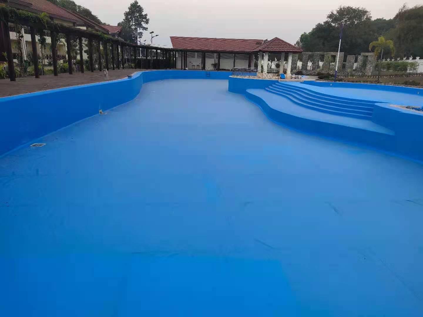 泳池胶膜双重功能防水+装饰pvc防水卷材