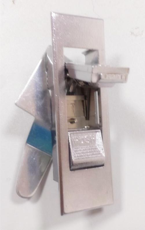MS603B-1白钮，平面锁，电箱柜锁