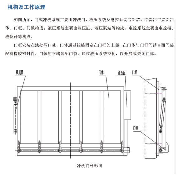 门式水力自冲洗系统（冲洗门）生产厂家