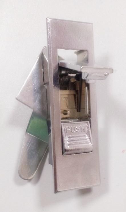 MS603A-1白钮，平面锁，电箱柜锁