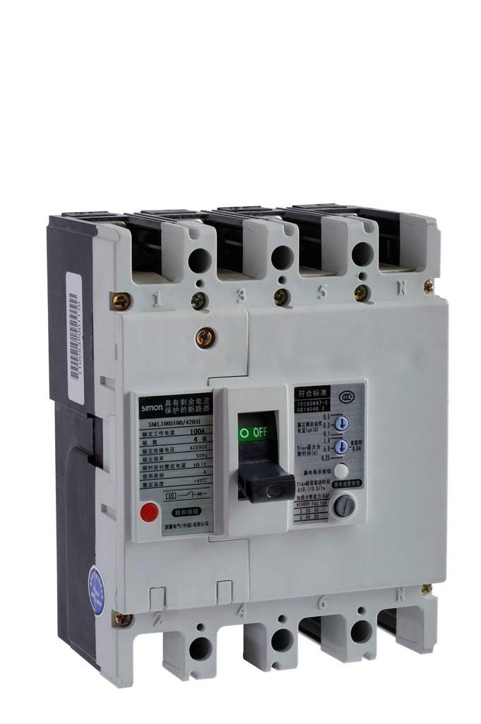 西蒙SML100S100/42BII剩余电流断路器|SML系列具有剩余电流保护的断路器
