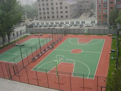 天津塑胶篮球场施工