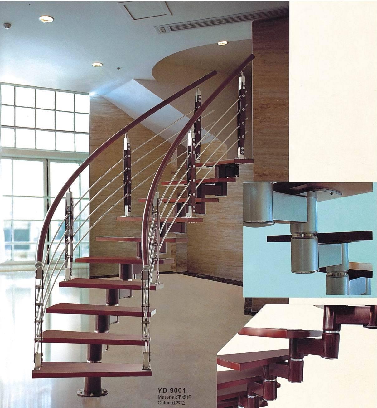 厂家直供旋转楼梯 定制加工钢结构酒店会所室内外别墅楼梯-阿里巴巴