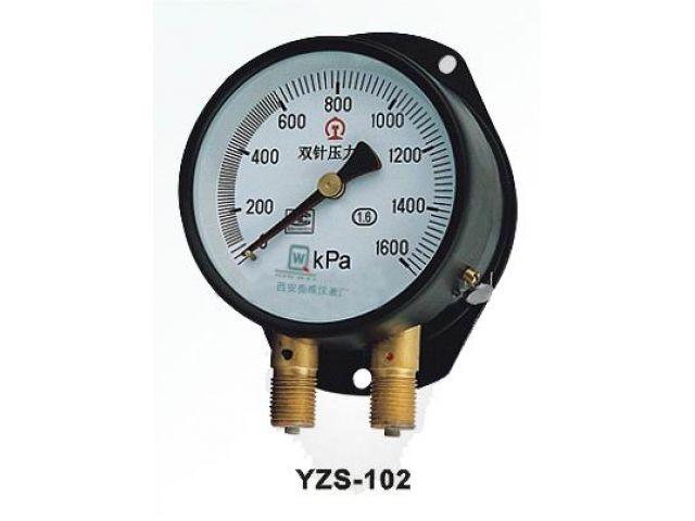 双针双管压力表,YZS-102双针压力表
