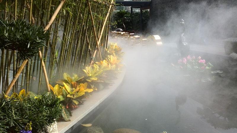 东莞喷雾降温-户外餐厅园林公园喷雾降温