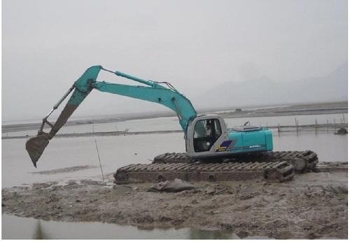 广东省广州东莞水陆挖机出租水上挖机租赁