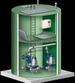 智能一体化预制泵站格兰富规格（9500*2500）