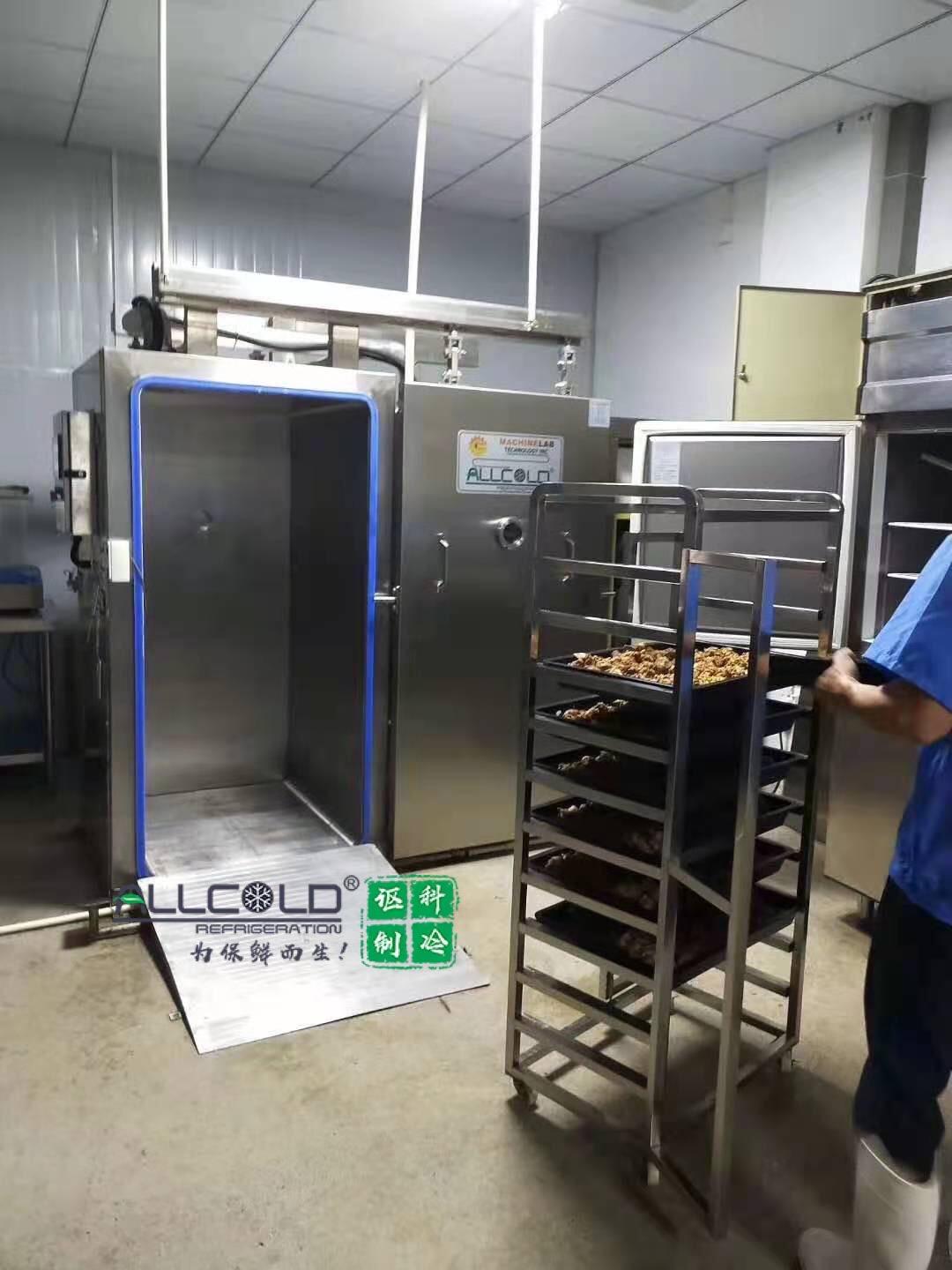 四川成都食品加工厂500公斤型熟食真空快速冷却机