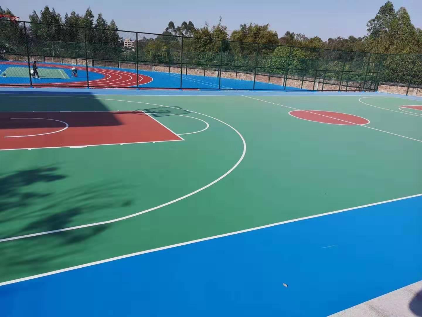 丙烯酸硅PU球场材料生产施工篮球场网球场