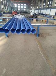 涂塑钢管，蓝色压槽涂塑钢管，浚安管道