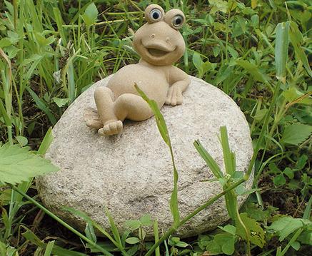 自然石青蛙雕刻GAB415