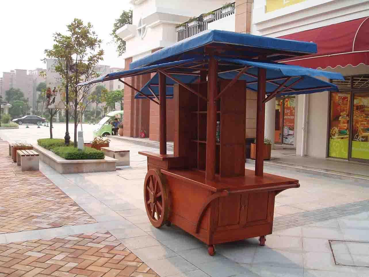 郑州实木售货车 兰州木质售货车 苏州广场售货车