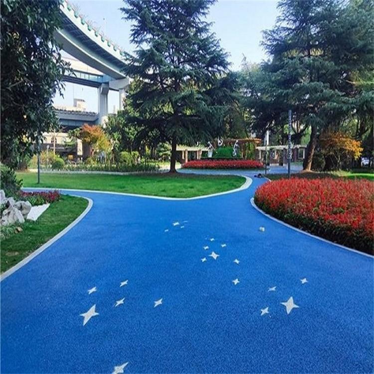 上海玄武岩透水混凝土地坪包工包料彩色沥青路面改色漆