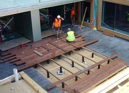 户外塑木地板支撑器木塑支撑基座承重柱