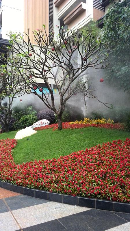 专业承接度假村人造雾小区别墅景观花园喷雾降温
