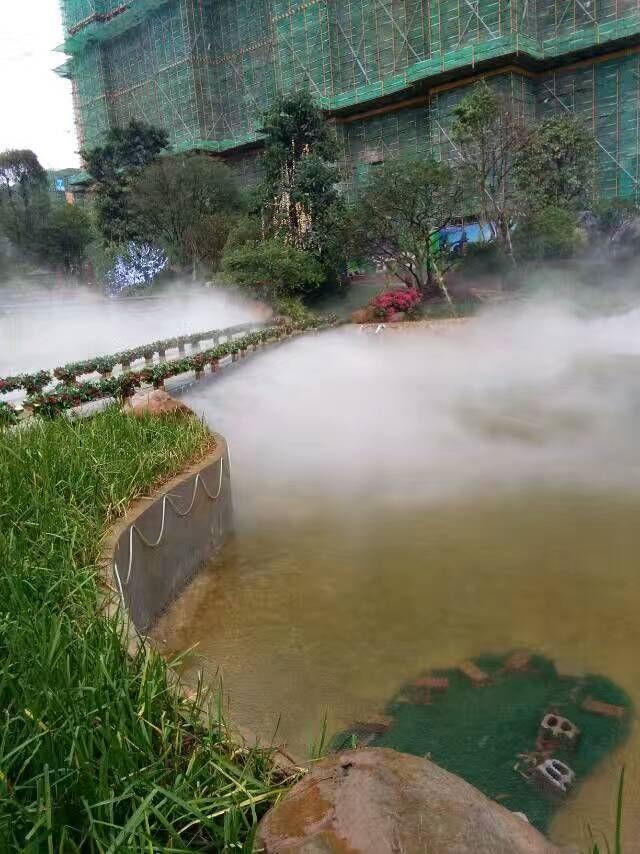 专业承接度假村人造雾小区别墅景观花园喷雾降温
