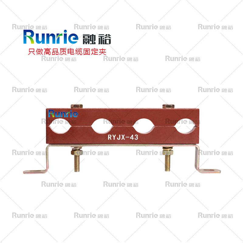 预分支四孔电缆固定夹型号,高层电井用电缆固定夹价格,西安融裕厂家直销