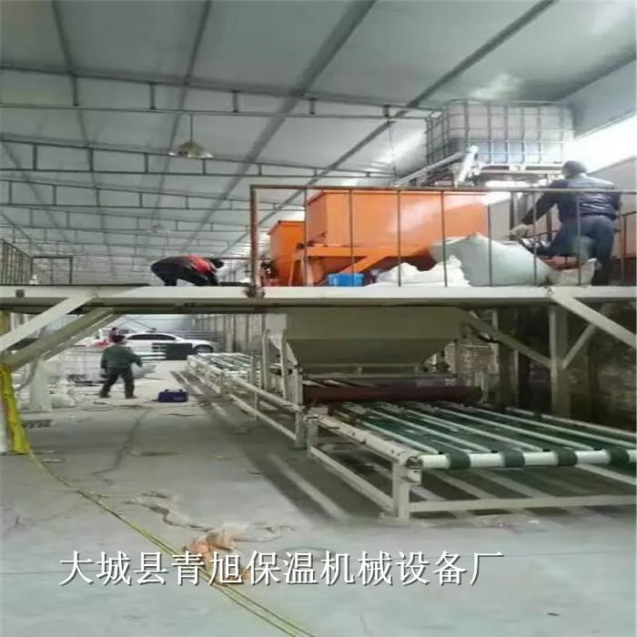 水泥基匀质保温板设备整体生产流程