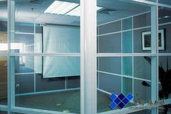 双层玻璃隔墙/成品隔断/双层磨砂玻璃/双层玻璃隔间墙