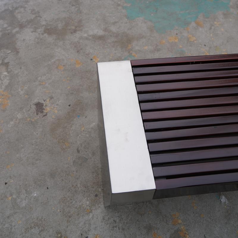 订做室外休闲座凳_广场不锈钢休息长条椅