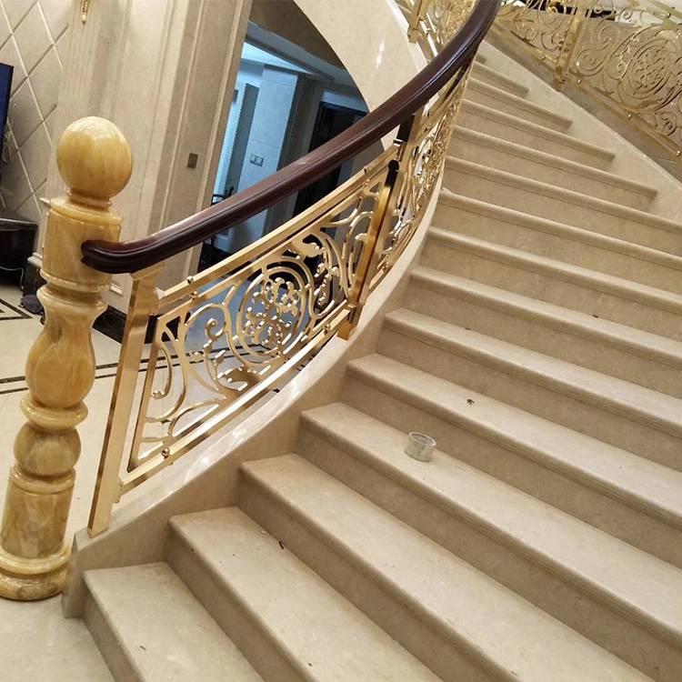 山东酒店雕花铝楼梯美观且质好价优