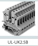 UK2.5B导轨式接线端子 UK接线端子 环保材料端子 阻燃等级高